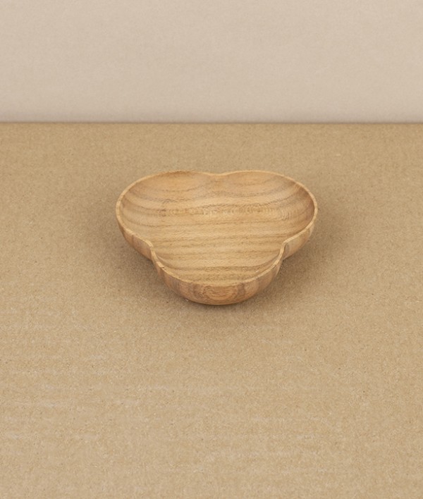 Kito Tiny Wooden Plate, 'Honewort', Cherry Wood