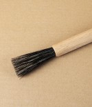 Brush for Small Spaces & Coffee Grinders, Oiled Oak & Horsehair