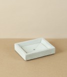Swedish Hand Cast Concrete Soap Dish, Rectangular