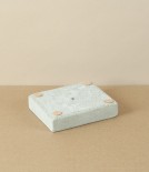 Swedish Hand Cast Concrete Soap Dish, Rectangular