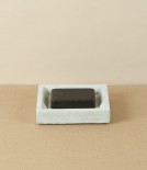 Swedish Hand Cast Concrete Soap Dish, Rectangular