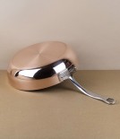 English copper and stainless steel chef’s pan