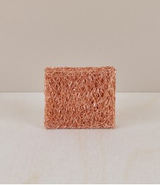 Compact copper scouring pad