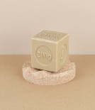 Circular cork soap dish with ridges