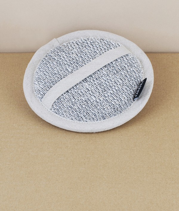 Finnish 100% linen cosmetic sponge