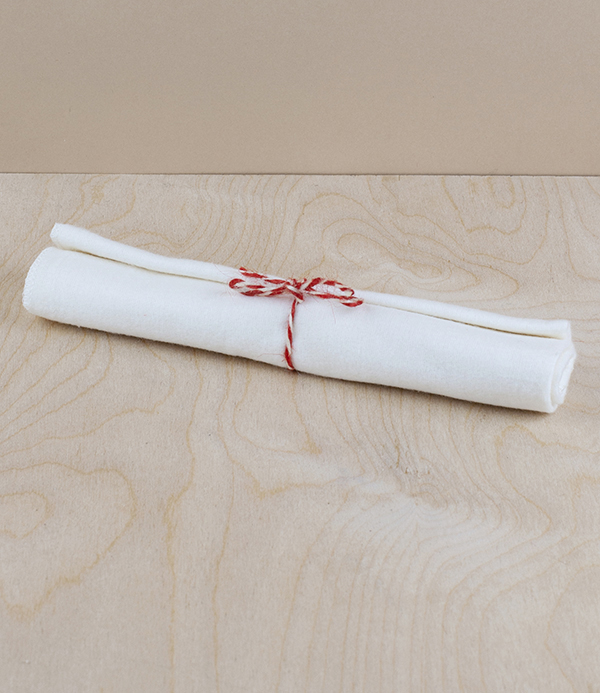 Brushed cotton shoe cleaning cloth