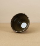 Japanese Ceramic Small Bowl or Drinking Cup, Olive