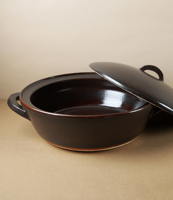 Daube Large Japanese Cooking Pot, Chestnut, 3.5l