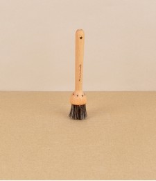 Wax or polish dauber, dark bristles
