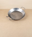 De Buyer Blue Steel Frying Pan, 2 Handles, 24cm