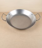 De Buyer Blue Steel Frying Pan, 2 Handles, 32cm