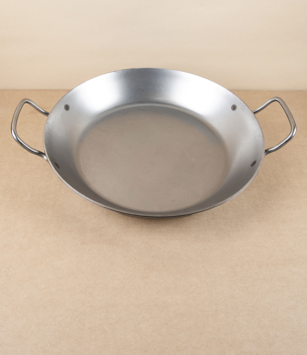 De Buyer Blue Steel Frying Pan, 2 Handles, 32cm