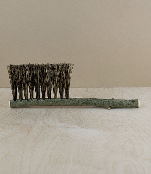 Natural beech desk brush