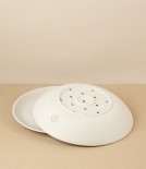 Poterie Digoin Berry Dish & Saucer, Natural Glaze