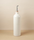 Poterie Digoin Stoneware Oil Bottle, Natural Glaze