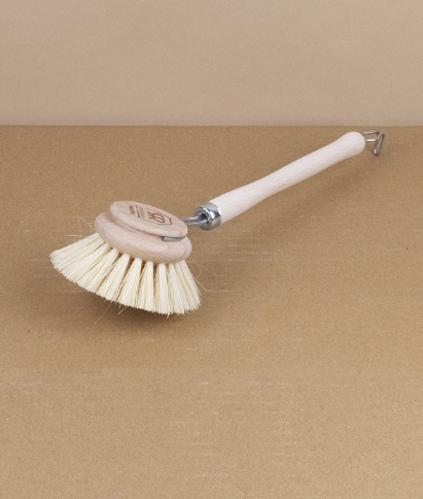 Dish brush with replaceable head, large