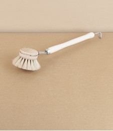 Dish brush with replaceable head, soft