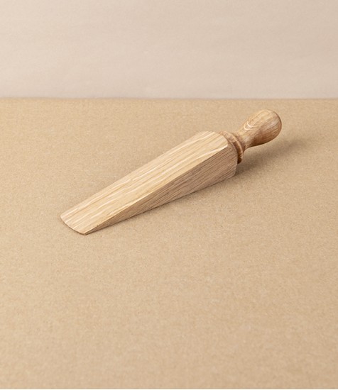 Oiled Oak Door Wedge with Finial
