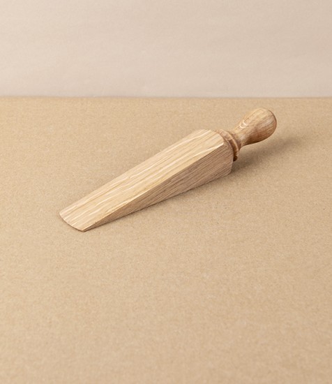 Oiled Oak Door Wedge with Finial