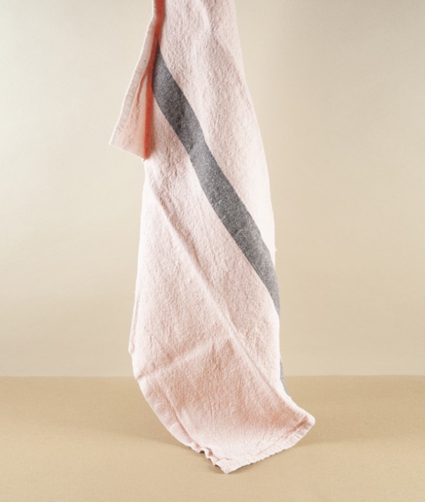 DouDou French Linen Kitchen Towel, Petale