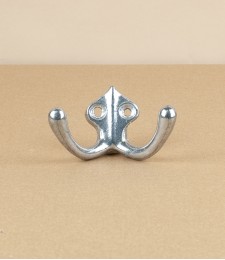 Cast aluminium Double Hook 142, Raw Aluminium