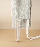 French Washed Linen & Cotton Apron, Natural Linen