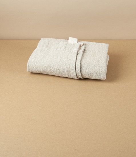 French Washed Linen & Cotton Apron, Natural Linen