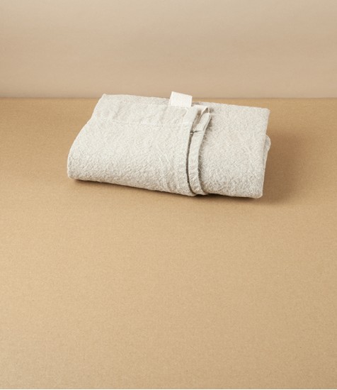 French Washed Linen & Cotton Apron, Natural Linen