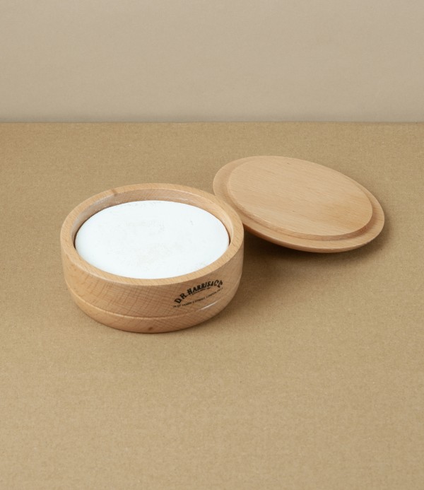 D.R. Harris Shaving Bowl with Soap, Beech Wood & Almond