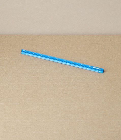 Japanese Aluminium Drafting Scale, Blue