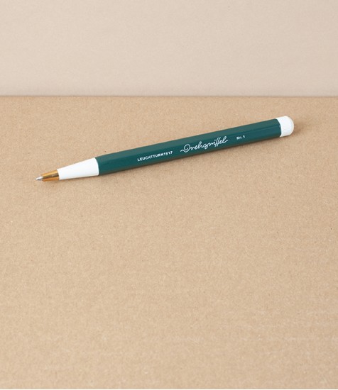 Drehgriffel Number 1, Ballpoint Pen, Forest Green