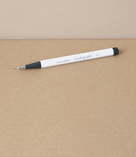Drehgriffel Number 2, Mechanical Pencil, White