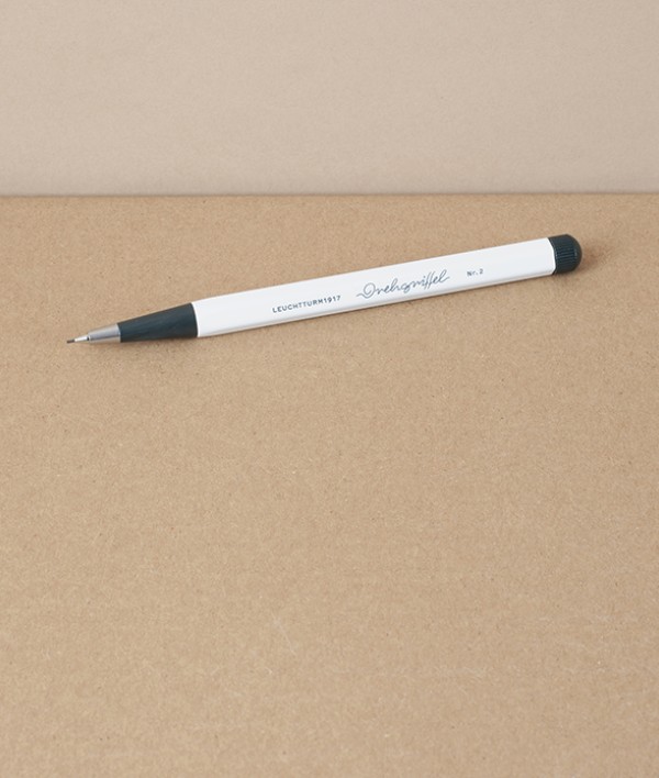 Drehgriffel Number 2, Mechanical Pencil, White