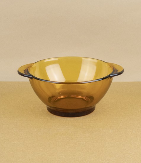 Duralex amber bowl with handles, 51cl