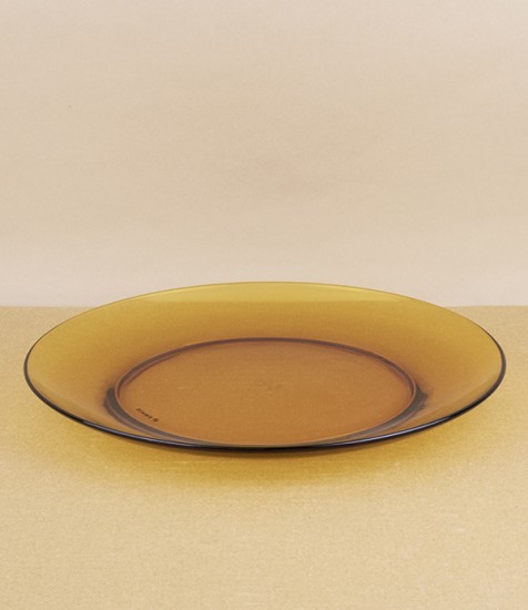 Duralex amber dinner plate, 23.5cm
