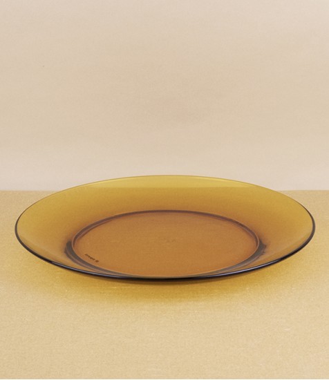 Duralex amber dinner plate, 23.5cm