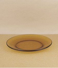 Duralex amber side plate, 19cm