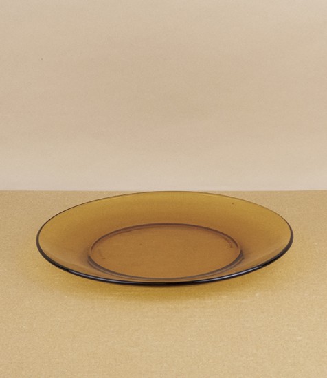 Duralex amber side plate, 19cm