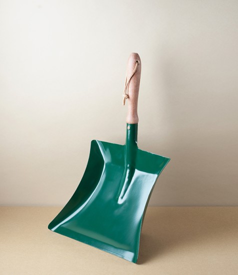 Hand Shovel, Painted Steel & Beech