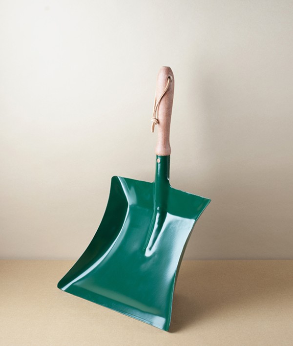 Hand Shovel, Painted Steel & Beech
