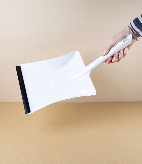 Painted Metal Dustpan or Shovel, White