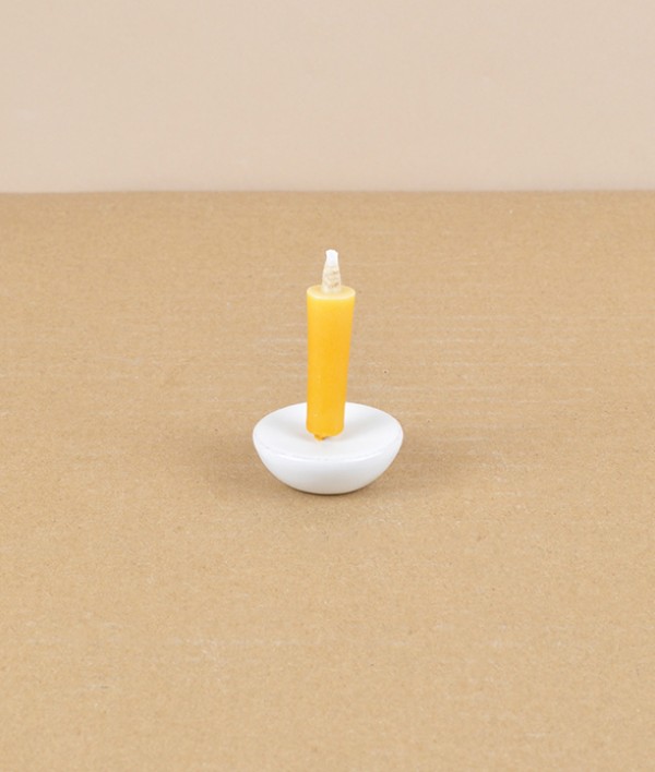 Japanese coloured candle & stand set