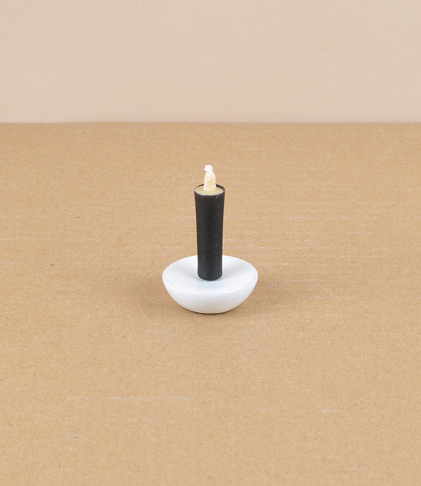 Japanese coloured candle & stand set