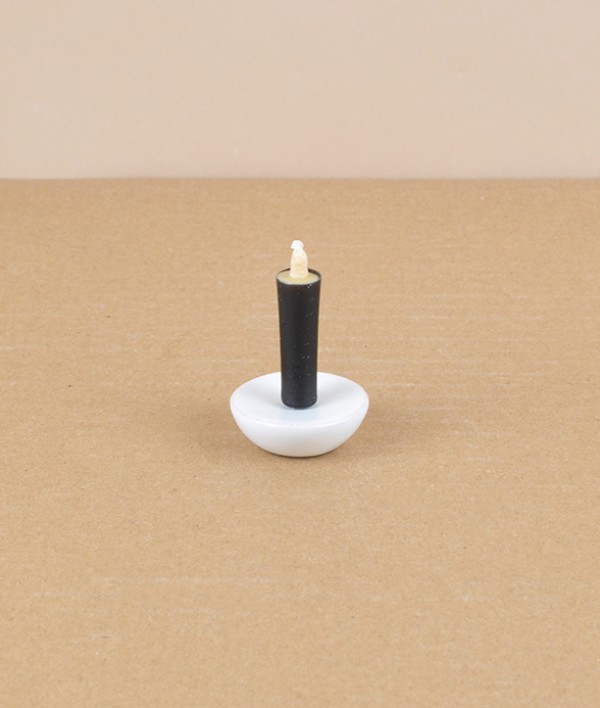 Japanese coloured candle & stand set