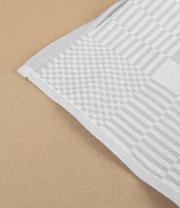 Jacquard Woven Square Kitchen Towel, 80cm, Beige