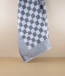 Jacquard Woven Square Kitchen Towel, 80cm, Black