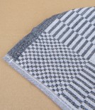 Jacquard Woven Square Kitchen Towel, 80cm, Black