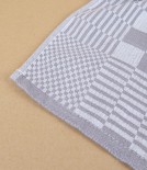 Jacquard Woven Square Kitchen Towel, 80cm, Taupe 