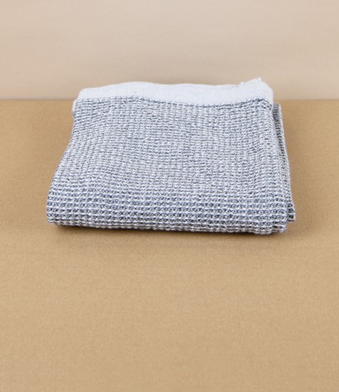 Waffle Woven Hand or Kitchen Towel, Grey