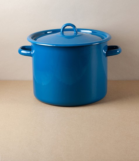 Ukrainian Enamel Casserole 5.5l, Blue